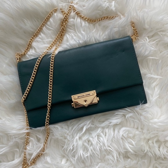 Michael Kors Handbags - Michael kors cross body gold chain bag